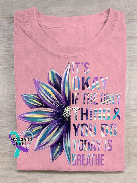 Suicide Awareness Art T shirt Pink / S
