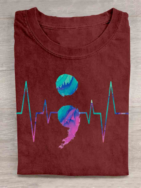 Suicide Awareness Art T-shirt Red / S