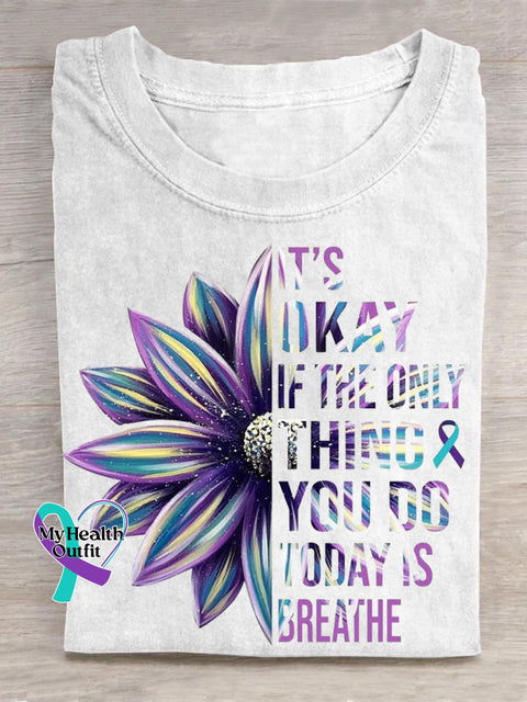 Suicide Awareness Art T shirt White / S