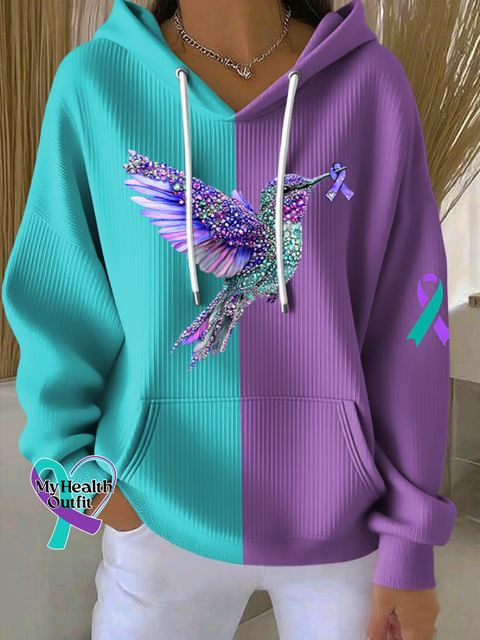 Suicide Prevention Awareness Art Casual Sweatshirt Multicolor / S