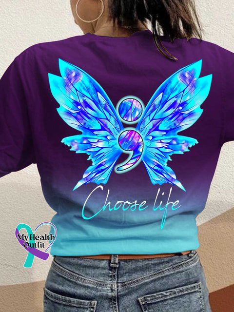 SUICIDE PREVENTION AWARENESS Choose Life T-shirt