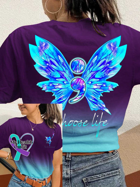 SUICIDE PREVENTION AWARENESS Choose Life T-shirt Multicolor / S