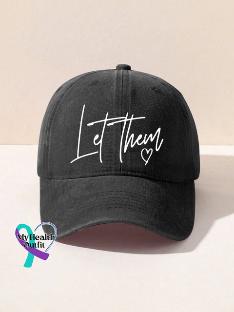 Suicide Prevention Awareness Let Them Print Hats Black / Onesize