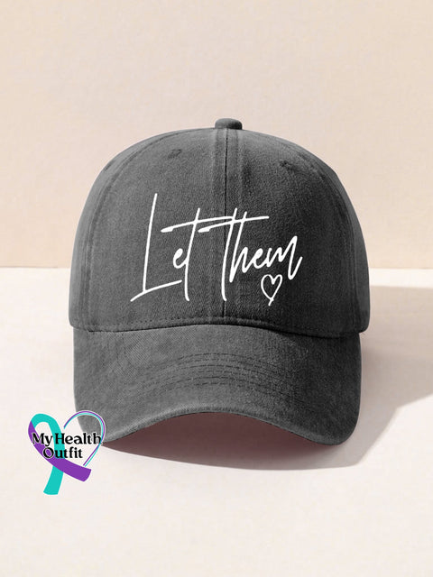 Suicide Prevention Awareness Let Them Print Hats Grey / Onesize