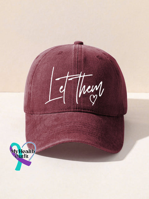 Suicide Prevention Awareness Let Them Print Hats Windred / Onesize
