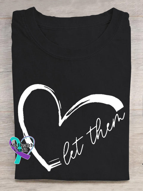 Suicide Prevention Awareness Let Them Print T-Shirt Black / S