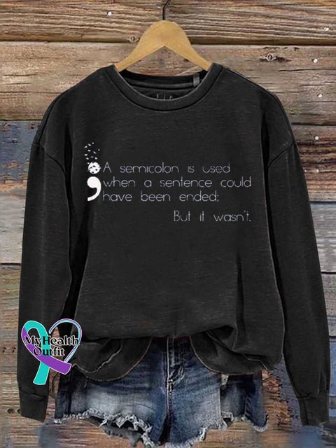 SUICIDE PREVENTION AWARENESS Mental Health Awareness Casual Sweatshirt Black / S