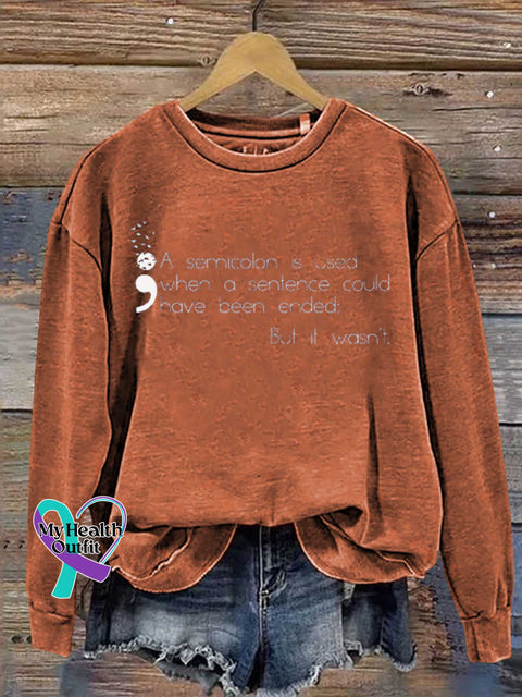 SUICIDE PREVENTION AWARENESS Mental Health Awareness Casual Sweatshirt Orange / S