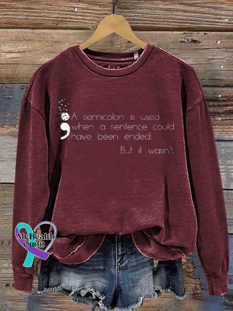 SUICIDE PREVENTION AWARENESS Mental Health Awareness Casual Sweatshirt Red / S