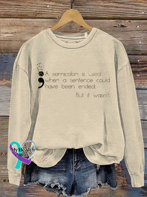 SUICIDE PREVENTION AWARENESS Mental Health Awareness Casual Sweatshirt Sand / S