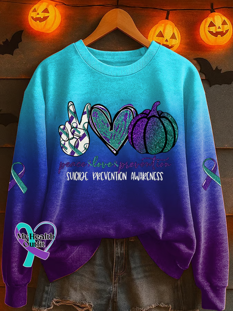 Suicide Prevention Awareness Sweatshirt Multicolor / S