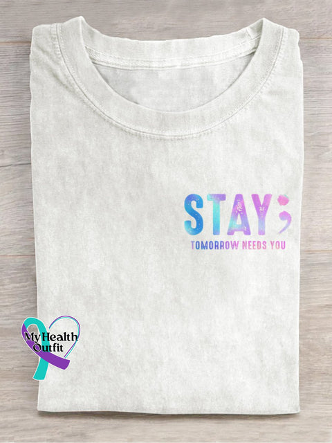 Suicide Prevention Awareness Tomorrow Needs You T-Shirt White / S