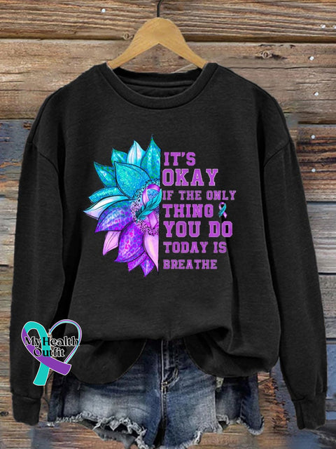 Suicide Prevention Women’s Long Sleeve Hoodie Black / S
