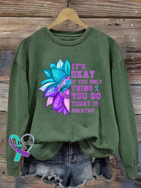 Suicide Prevention Women’s Long Sleeve Hoodie Green / S
