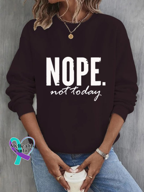 Text Letters Loose Sweatshirt Black / S(6-8)