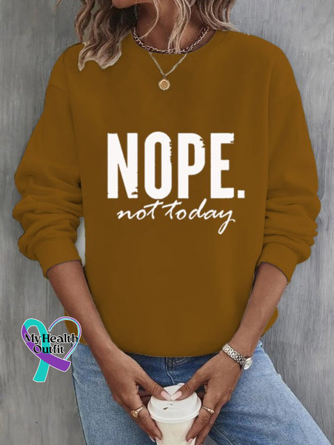Text Letters Loose Sweatshirt Brown / S(6-8)