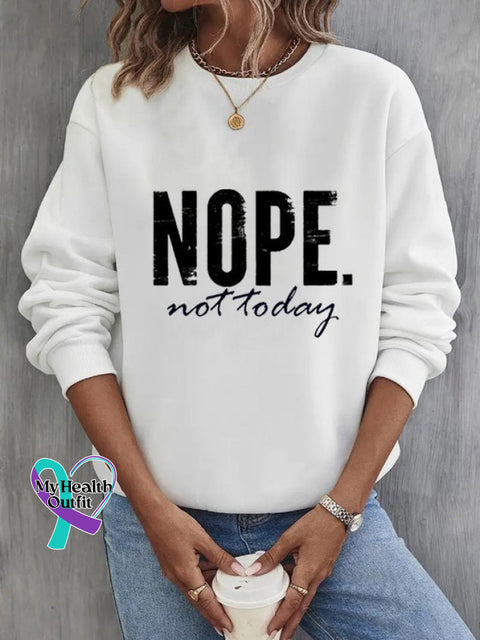 Text Letters Loose Sweatshirt White / S(6-8)