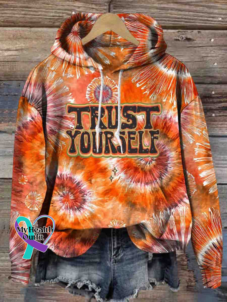 Trust Yourself Art Casual Sweatshirt Multicolor / S