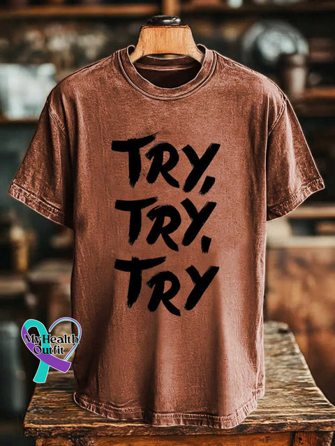 TRY TRY TRY T-shirt Orange / S