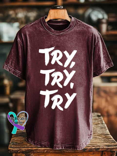 TRY TRY TRY T-shirt Red / S