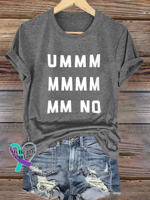 Ummm...no Casual T-shirt Grey / S