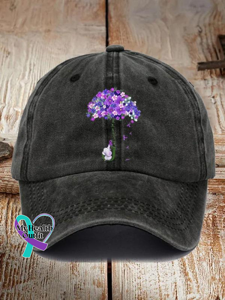 Unisex I Will Remember For You Dementia Alzheimer’s Disease Awareness Printed Hat Black / Onesize