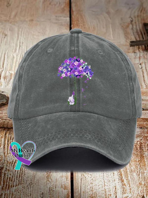 Unisex I Will Remember For You Dementia Alzheimer’s Disease Awareness Printed Hat Grey / Onesize