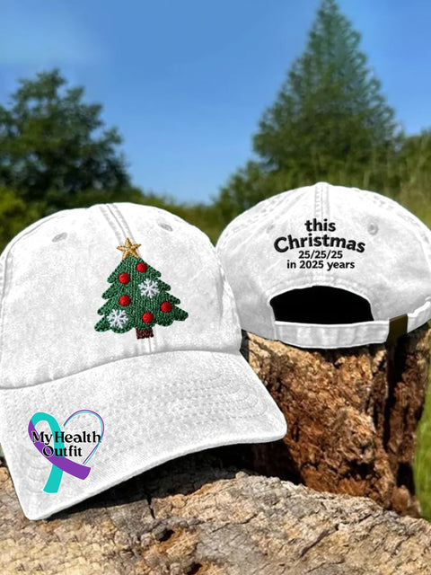 Unisex Retro This Christmas 25/25/25 In 2025 Years Hat White / One-Size