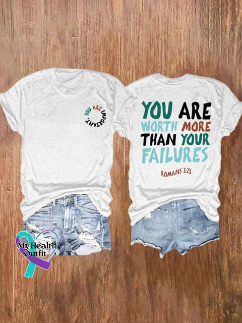 Unisex Round Neck Short Sleeve T-Shirt White / S