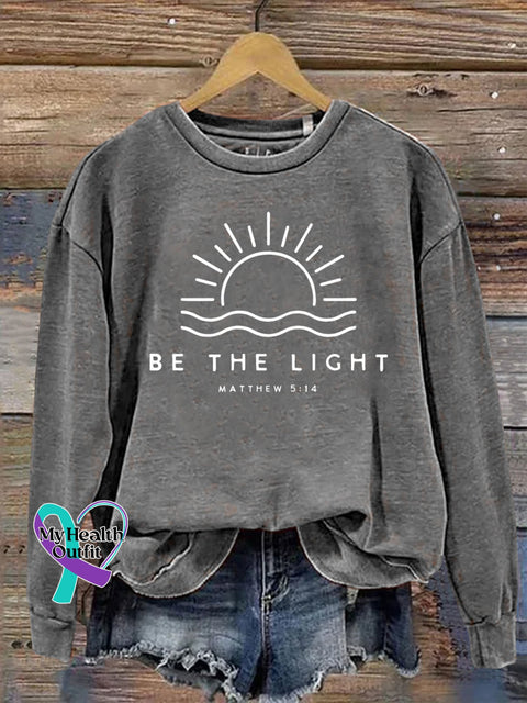 Unisex Women’s Men’s Be The Light Mathew 5:14 Bible Verse Religious Faith Outfit Church