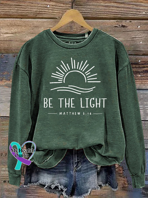 Unisex Women’s Men’s Be The Light Mathew 5:14 Verse Religious Faith Outfit Church Christian
