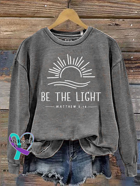 Unisex Women’s Men’s Be The Light Mathew 5:14 Verse Religious Faith Outfit Church Christian