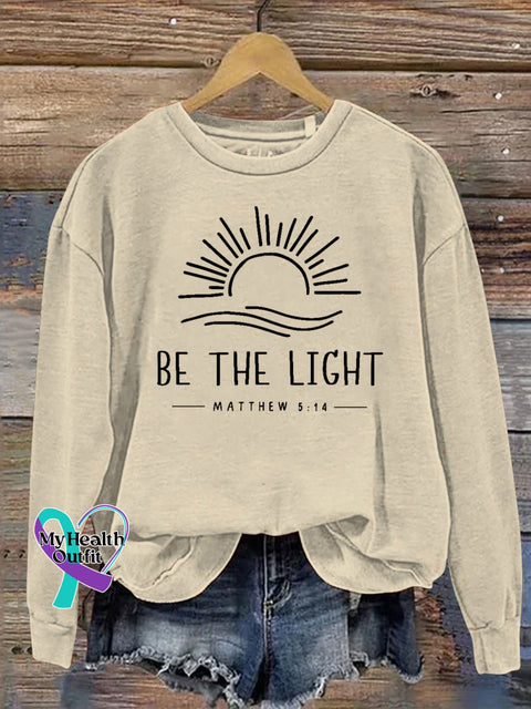 Unisex Women’s Men’s Be The Light Mathew 5:14 Verse Religious Faith Outfit Church Christian