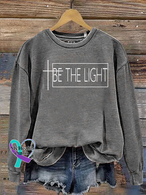 Unisex Women’s Men’s Be The Light Verse Religious Faith Outfit Church Christian Print Casual
