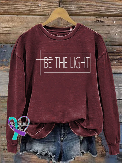 Unisex Women’s Men’s Be The Light Verse Religious Faith Outfit Church Christian Print Casual