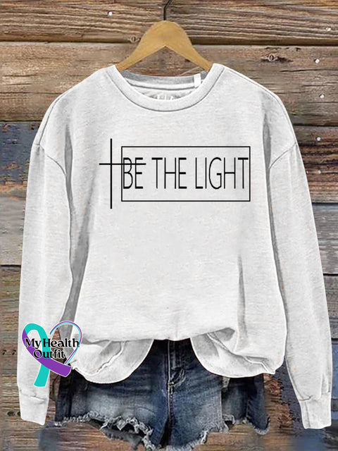 Unisex Women’s Men’s Be The Light Verse Religious Faith Outfit Church Christian Print Casual