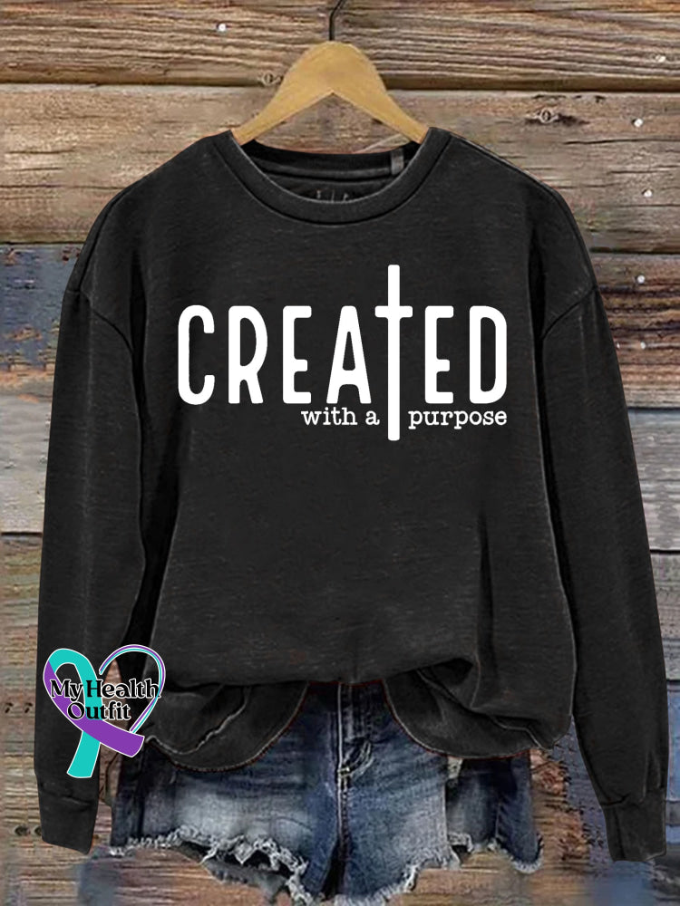Unisex Women’s Men’s Created With A Purpose Self Love Worthy You Matter Religious Faith Jesus