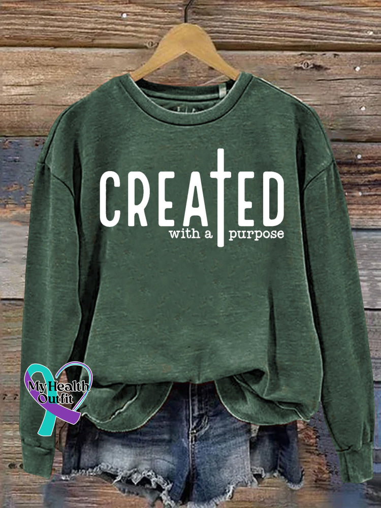 Unisex Women’s Men’s Created With A Purpose Self Love Worthy You Matter Religious Faith Jesus