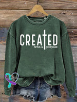 Unisex Women’s Men’s Created With A Purpose Self Love Worthy You Matter Religious Faith Jesus