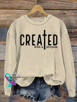 Unisex Women’s Men’s Created With A Purpose Self Love Worthy You Matter Religious Faith Jesus