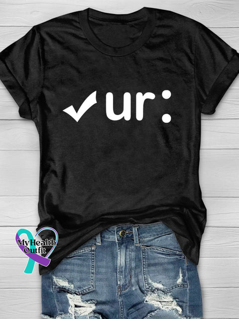 Ur: Print T-Shirt Black / S