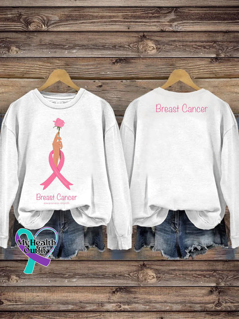 We Wear Blue For Autism Printed Casual Sweatshirt White / S