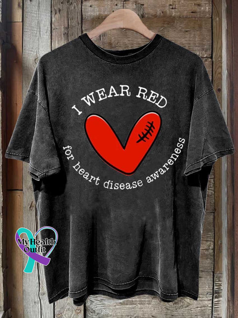Wear Red For Heart Disease Awareness In February We Wear Red Chd Anatomical Warrior Month T-Shirt