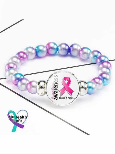 Weaving Pink Ribbon Bracelet (Scalable)