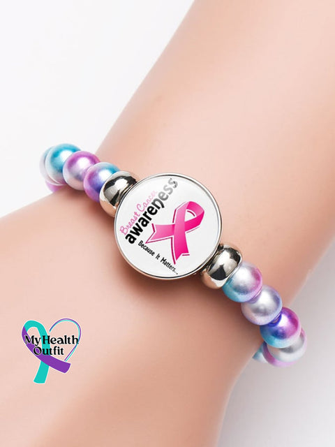 Weaving Pink Ribbon Bracelet (Scalable) Picture 1 / One-Size