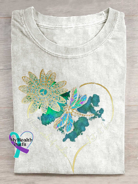 Whisper Wirds of Wisdow Let It Be Dragonfly T-shirt White / S