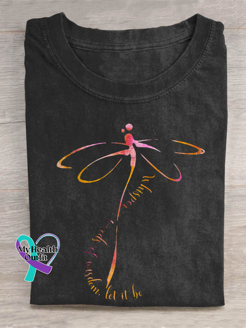 Whisper Words Of Wisdom Let It Be Art Print Casual T-shirt Black / S