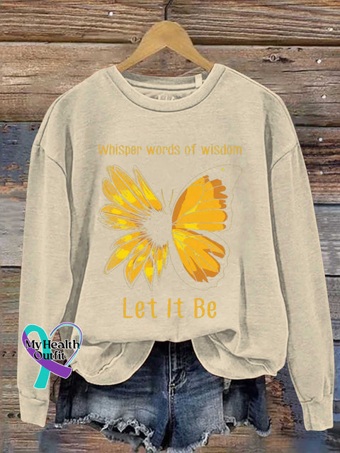 Whisper Words of Wisdom Let It Be Casual Sweatshirt Sand / S