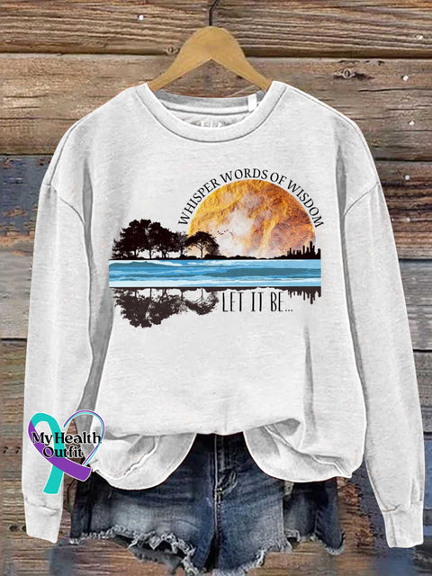 Whisper Words Of Wisdom Let It Be Casual Sweatshirt White / S