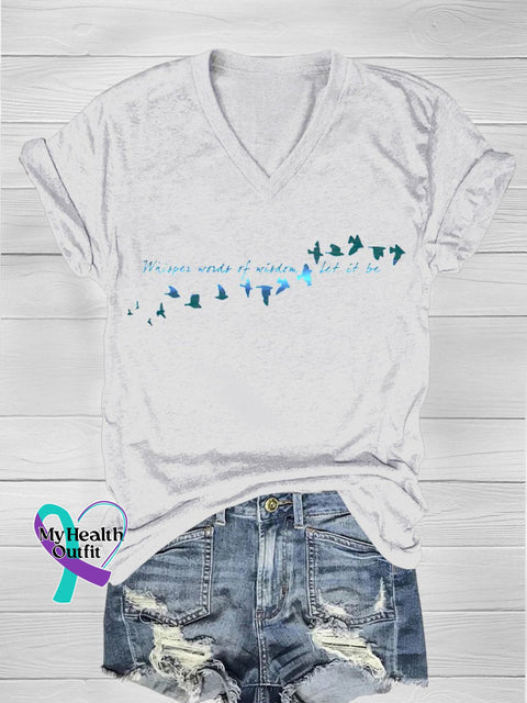 Whisper Words Of Wisdom Let It Be Casual T-Shirt White / S